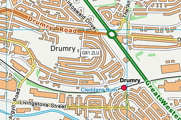 G81 2LU map - OS VectorMap District (Ordnance Survey) G81 2LU map - OS VectorMap District (Ordnance Survey)