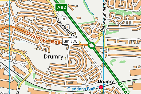 G81 2LW map - OS VectorMap District (Ordnance Survey) G81 2LW map - OS VectorMap District (Ordnance Survey)