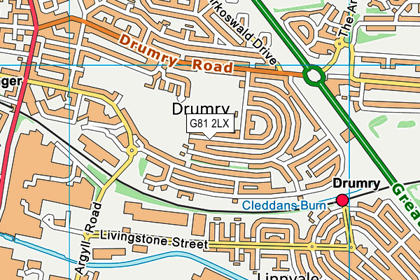 G81 2LX map - OS VectorMap District (Ordnance Survey) G81 2LX map - OS VectorMap District (Ordnance Survey)