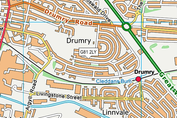 G81 2LY map - OS VectorMap District (Ordnance Survey) G81 2LY map - OS VectorMap District (Ordnance Survey)