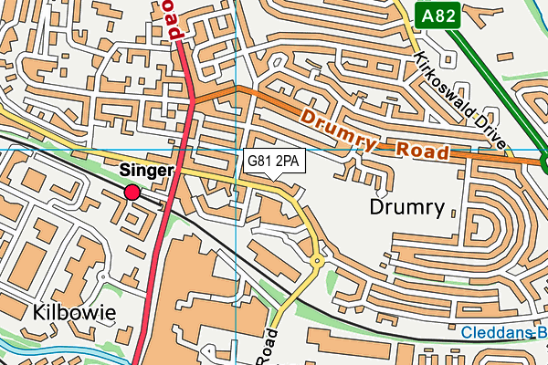 G81 2PA map - OS VectorMap District (Ordnance Survey) G81 2PA map - OS VectorMap District (Ordnance Survey)