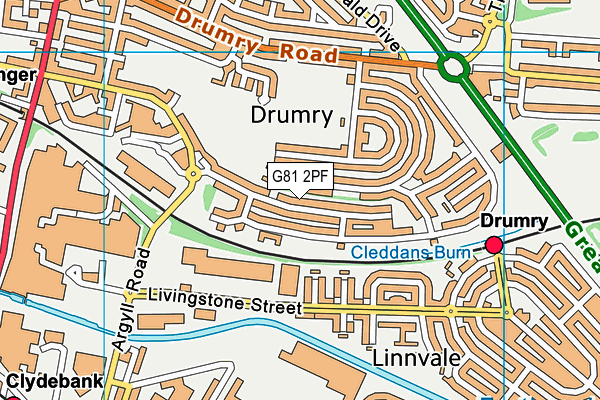 G81 2PF map - OS VectorMap District (Ordnance Survey) G81 2PF map - OS VectorMap District (Ordnance Survey)