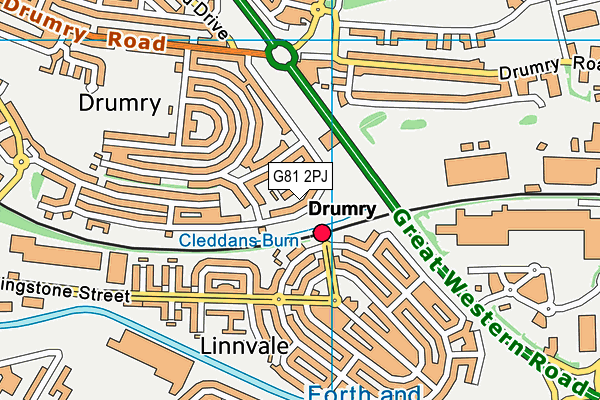 G81 2PJ map - OS VectorMap District (Ordnance Survey) G81 2PJ map - OS VectorMap District (Ordnance Survey)
