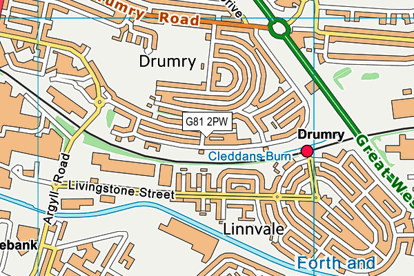 G81 2PW map - OS VectorMap District (Ordnance Survey) G81 2PW map - OS VectorMap District (Ordnance Survey)