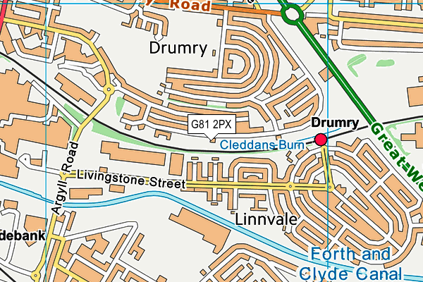 G81 2PX map - OS VectorMap District (Ordnance Survey) G81 2PX map - OS VectorMap District (Ordnance Survey)