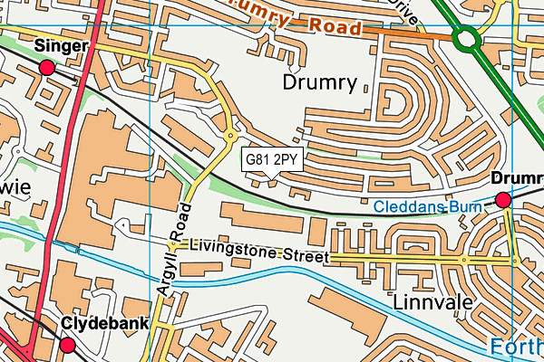 G81 2PY map - OS VectorMap District (Ordnance Survey) G81 2PY map - OS VectorMap District (Ordnance Survey)