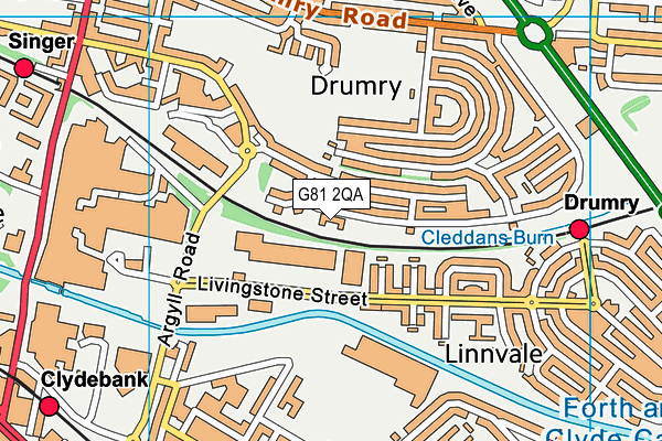 G81 2QA map - OS VectorMap District (Ordnance Survey) G81 2QA map - OS VectorMap District (Ordnance Survey)
