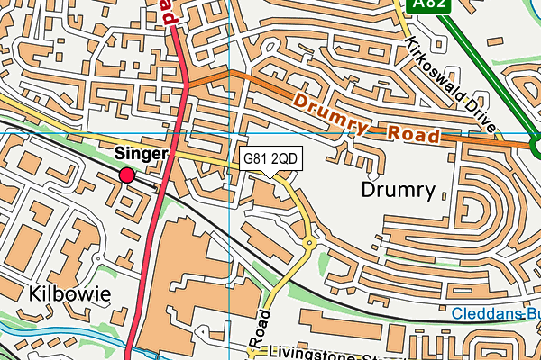 G81 2QD map - OS VectorMap District (Ordnance Survey) G81 2QD map - OS VectorMap District (Ordnance Survey)