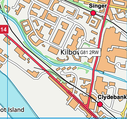 G81 2RW map - OS VectorMap District (Ordnance Survey) G81 2RW map - OS VectorMap District (Ordnance Survey)