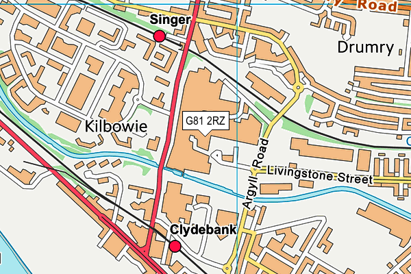 G81 2RZ map - OS VectorMap District (Ordnance Survey) G81 2RZ map - OS VectorMap District (Ordnance Survey)