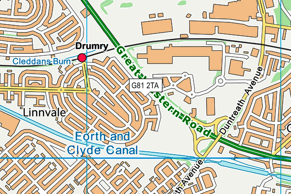 G81 2TA map - OS VectorMap District (Ordnance Survey) G81 2TA map - OS VectorMap District (Ordnance Survey)
