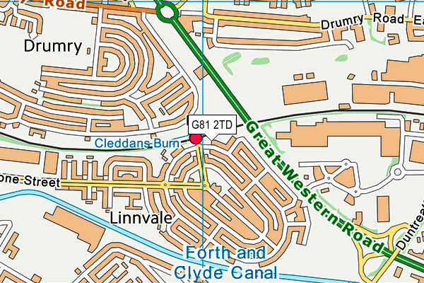 G81 2TD map - OS VectorMap District (Ordnance Survey) G81 2TD map - OS VectorMap District (Ordnance Survey)