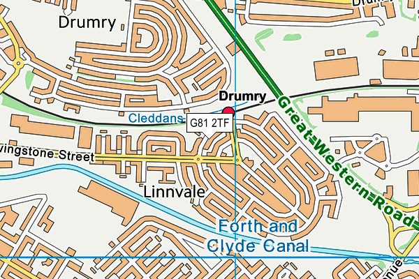 G81 2TF map - OS VectorMap District (Ordnance Survey) G81 2TF map - OS VectorMap District (Ordnance Survey)