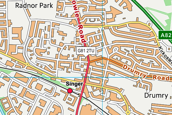 G81 2TU map - OS VectorMap District (Ordnance Survey) G81 2TU map - OS VectorMap District (Ordnance Survey)