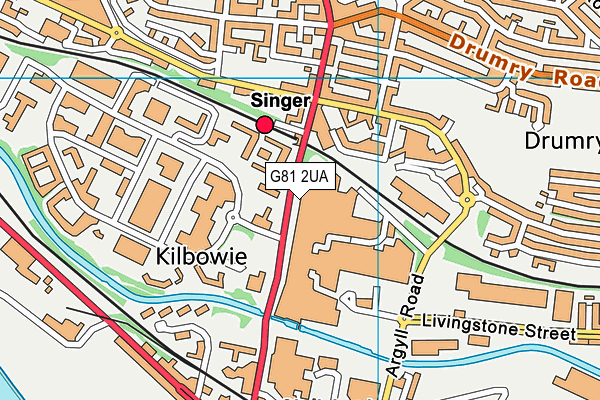 G81 2UA map - OS VectorMap District (Ordnance Survey) G81 2UA map - OS VectorMap District (Ordnance Survey)