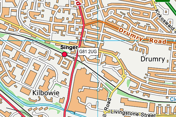 G81 2UG map - OS VectorMap District (Ordnance Survey) G81 2UG map - OS VectorMap District (Ordnance Survey)