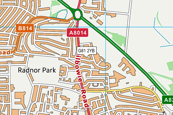G81 2YB map - OS VectorMap District (Ordnance Survey) G81 2YB map - OS VectorMap District (Ordnance Survey)