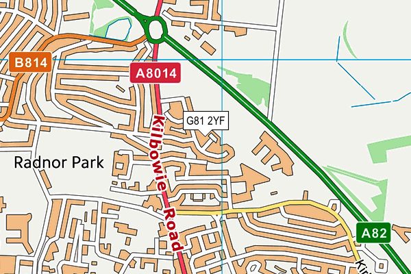 G81 2YF map - OS VectorMap District (Ordnance Survey) G81 2YF map - OS VectorMap District (Ordnance Survey)