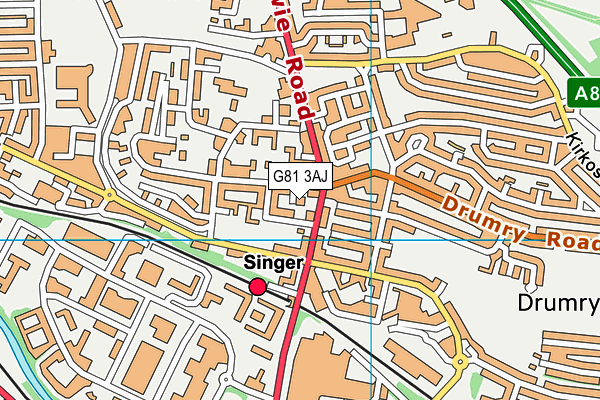 G81 3AJ map - OS VectorMap District (Ordnance Survey) G81 3AJ map - OS VectorMap District (Ordnance Survey)