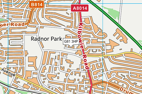 G81 3HP map - OS VectorMap District (Ordnance Survey)