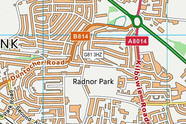 G81 3HZ map - OS VectorMap District (Ordnance Survey)