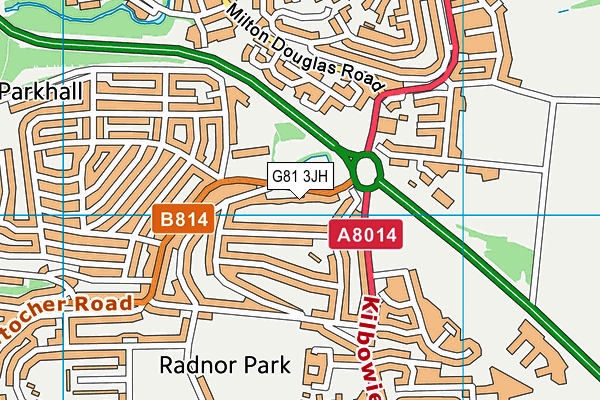 G81 3JH map - OS VectorMap District (Ordnance Survey) G81 3JH map - OS VectorMap District (Ordnance Survey)