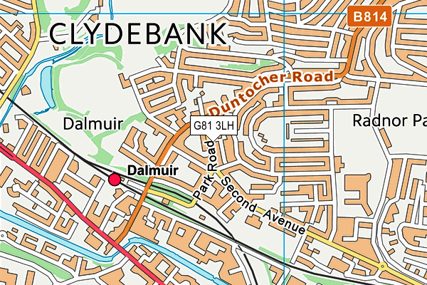 G81 3LH map - OS VectorMap District (Ordnance Survey)