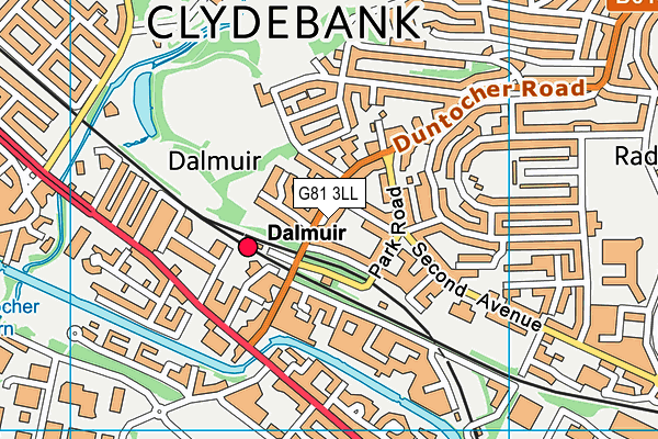 G81 3LL map - OS VectorMap District (Ordnance Survey)