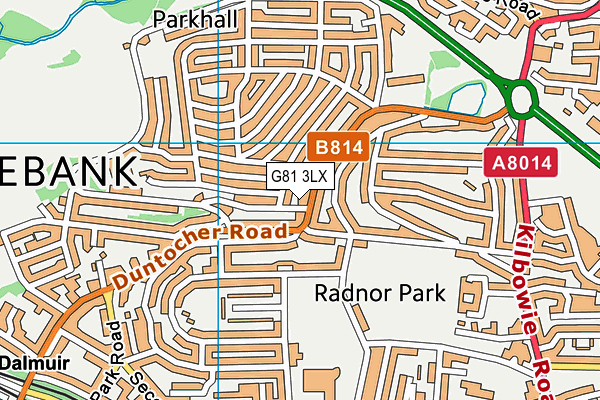 G81 3LX map - OS VectorMap District (Ordnance Survey)