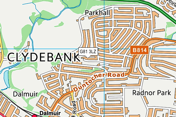 G81 3LZ map - OS VectorMap District (Ordnance Survey) G81 3LZ map - OS VectorMap District (Ordnance Survey)