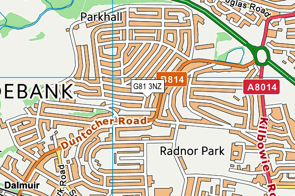 G81 3NZ map - OS VectorMap District (Ordnance Survey) G81 3NZ map - OS VectorMap District (Ordnance Survey)