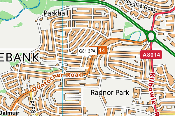 G81 3PA map - OS VectorMap District (Ordnance Survey)
