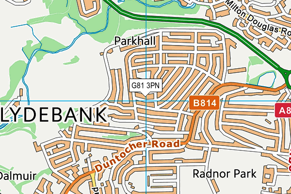 G81 3PN map - OS VectorMap District (Ordnance Survey) G81 3PN map - OS VectorMap District (Ordnance Survey)
