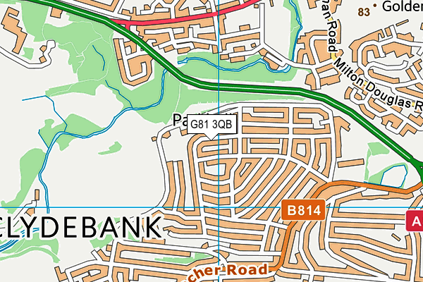 G81 3QB map - OS VectorMap District (Ordnance Survey) G81 3QB map - OS VectorMap District (Ordnance Survey)