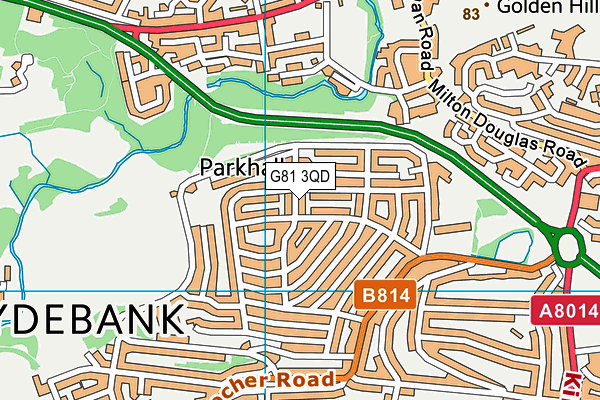 G81 3QD map - OS VectorMap District (Ordnance Survey)