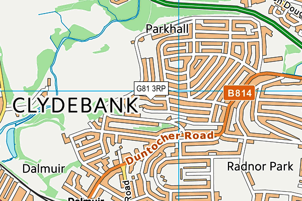 G81 3RP map - OS VectorMap District (Ordnance Survey)