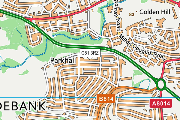 G81 3RZ map - OS VectorMap District (Ordnance Survey) G81 3RZ map - OS VectorMap District (Ordnance Survey)