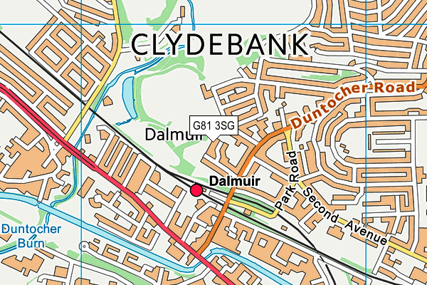 G81 3SG map - OS VectorMap District (Ordnance Survey)
