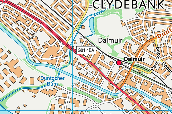 G81 4BA map - OS VectorMap District (Ordnance Survey) G81 4BA map - OS VectorMap District (Ordnance Survey)