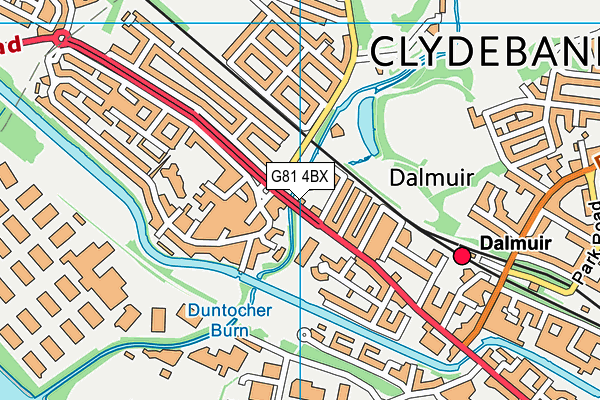 G81 4BX map - OS VectorMap District (Ordnance Survey) G81 4BX map - OS VectorMap District (Ordnance Survey)