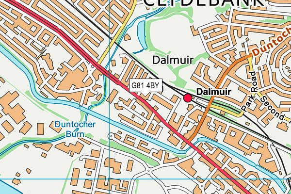 G81 4BY map - OS VectorMap District (Ordnance Survey)