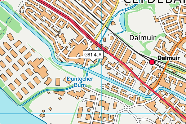 G81 4JA map - OS VectorMap District (Ordnance Survey) G81 4JA map - OS VectorMap District (Ordnance Survey)