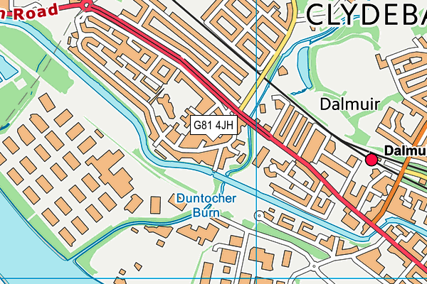 G81 4JH map - OS VectorMap District (Ordnance Survey)