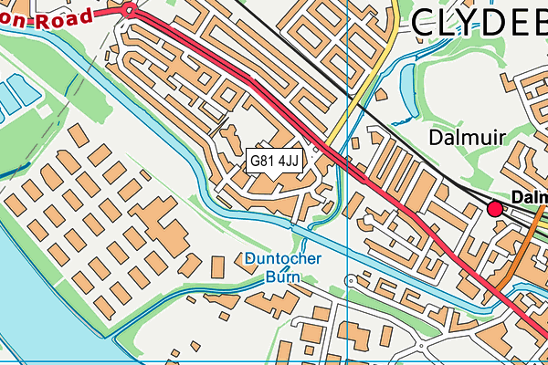 G81 4JJ map - OS VectorMap District (Ordnance Survey)