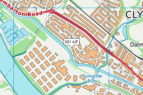 G81 4JP map - OS VectorMap District (Ordnance Survey) G81 4JP map - OS VectorMap District (Ordnance Survey)