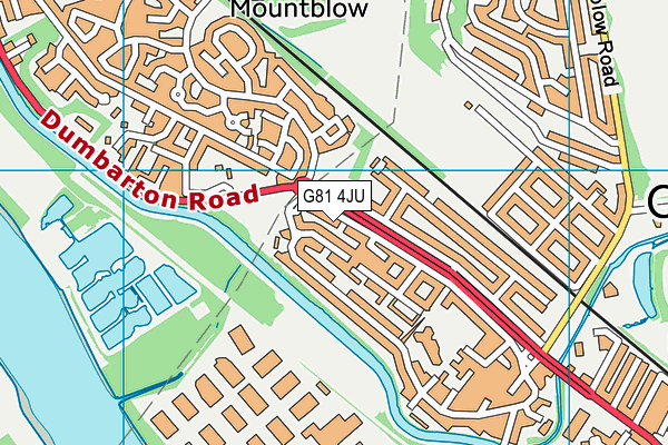 G81 4JU map - OS VectorMap District (Ordnance Survey)