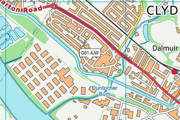 G81 4JW map - OS VectorMap District (Ordnance Survey) G81 4JW map - OS VectorMap District (Ordnance Survey)