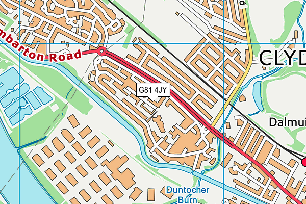 G81 4JY map - OS VectorMap District (Ordnance Survey) G81 4JY map - OS VectorMap District (Ordnance Survey)