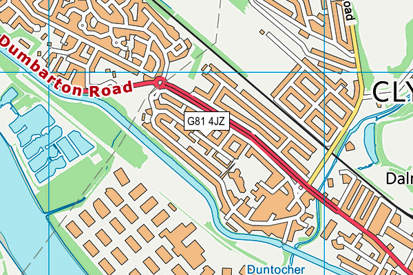 G81 4JZ map - OS VectorMap District (Ordnance Survey)