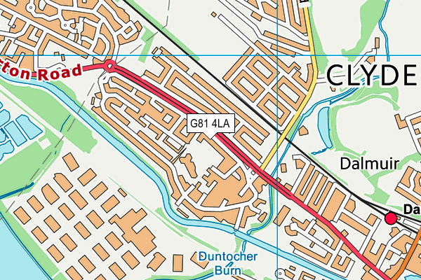 G81 4LA map - OS VectorMap District (Ordnance Survey) G81 4LA map - OS VectorMap District (Ordnance Survey)